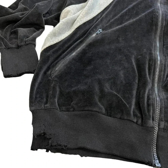 Christian Dior Monsieur Black Vintage Velvet Full Zip Sweater L - Picture 5 of 7